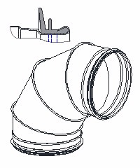 Circular fittings with rubber gasket